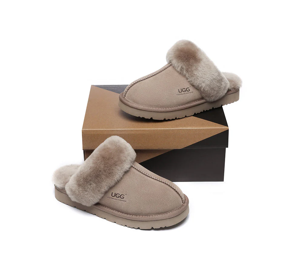AUSTRALIAN SHEPHERD? UGG Slippers Premium Sheepskin Wool Muffin Special
