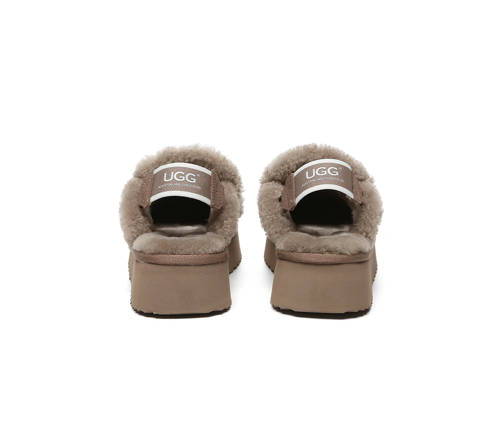 AUSTRALIAN SHEPHERD? UGG Slippers Women Removable Strap Slingback Platform Rilee
