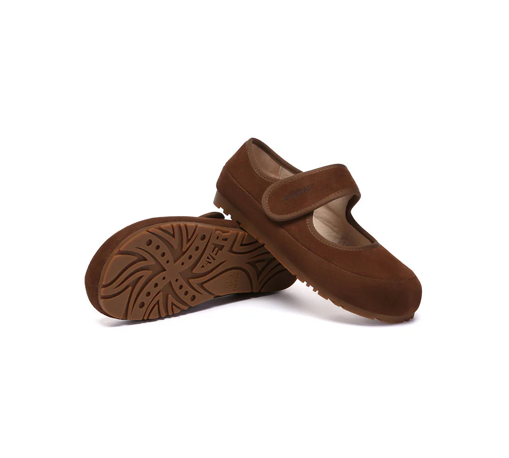 EVERAU? Women Slippers Adjustable Strap Mary Jane Malia