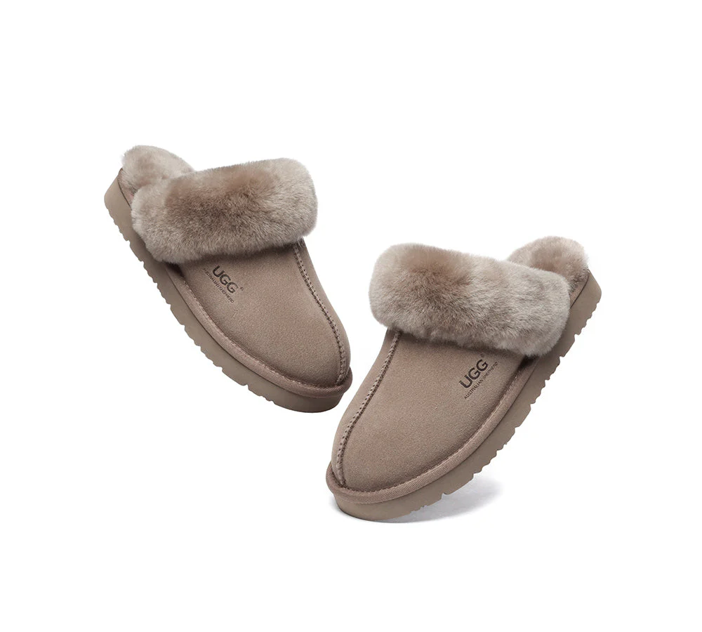 AUSTRALIAN SHEPHERD? UGG Slippers Premium Sheepskin Wool Muffin Special