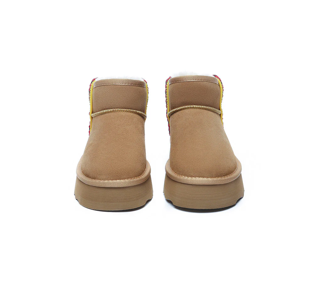 AUSTRALIAN SHEPHERD? UGG Boots Sheepskin Wool Ankle Platform Tazzy Vance