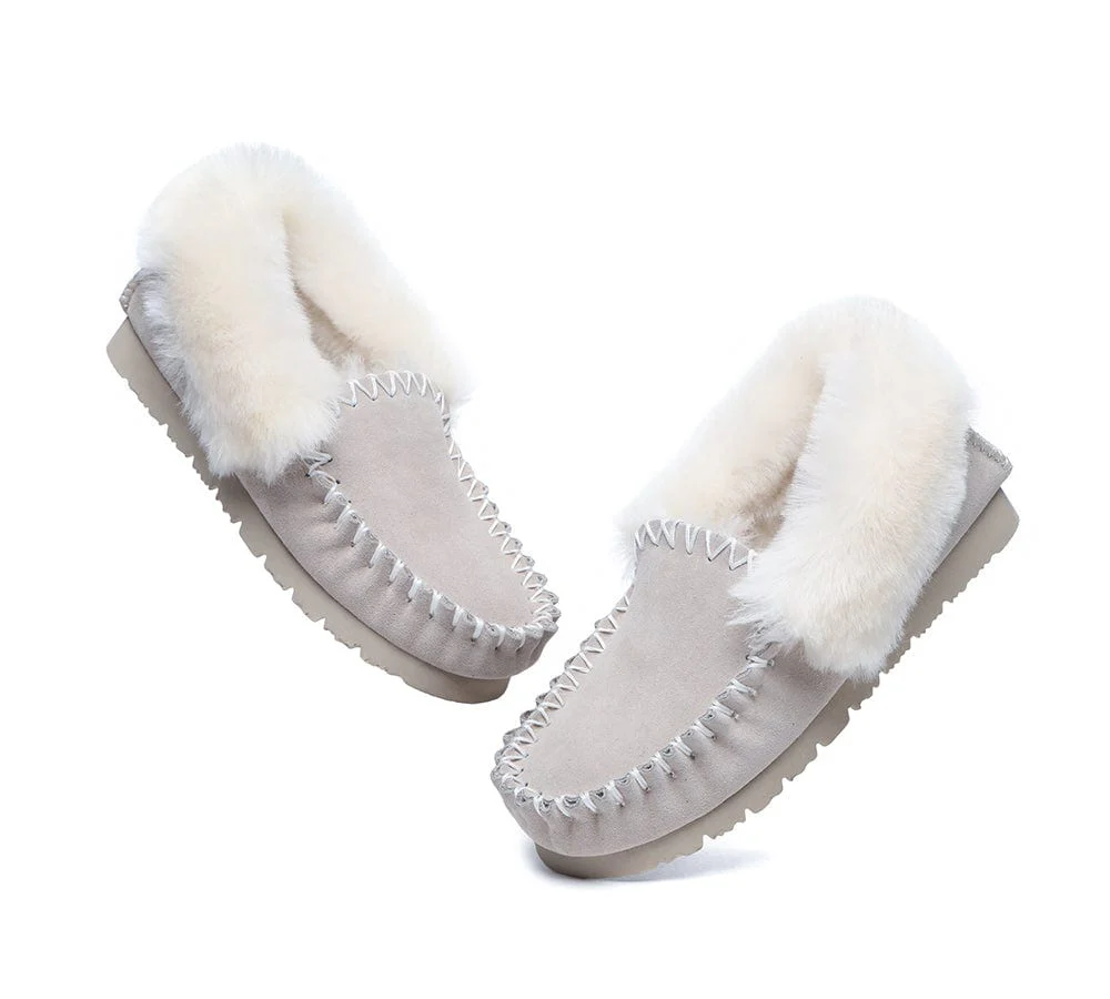 AUSTRALIAN SHEPHERD? UGG Slippers Sheepskin Wool Ankle Popo Moccasins