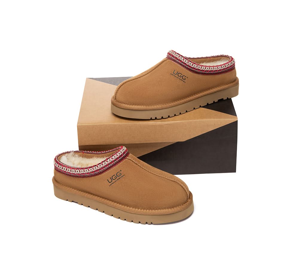 AUSTRALIAN SHEPHERD? UGG Slippers Sheepskin Wool Ankle Tazzy Tay