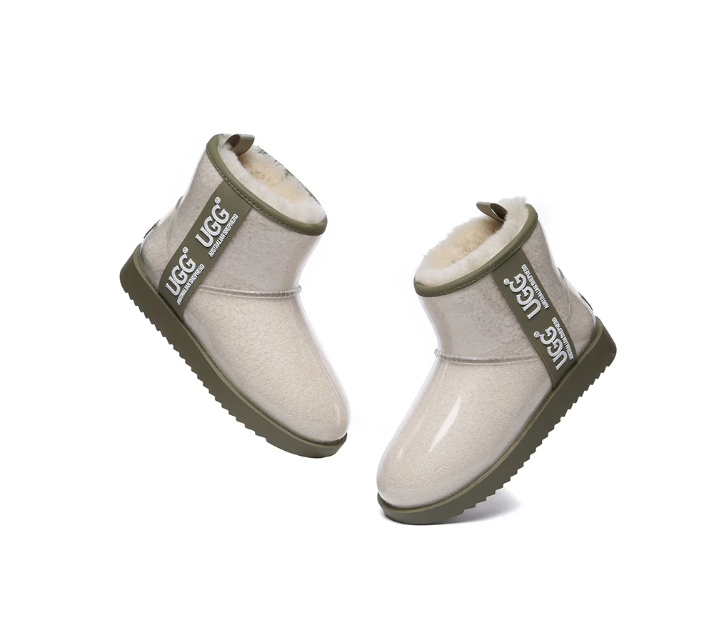 AUSTRALIAN SHEPHERD? UGG Boots Women Clear Waterproof Shearling Coated Classic