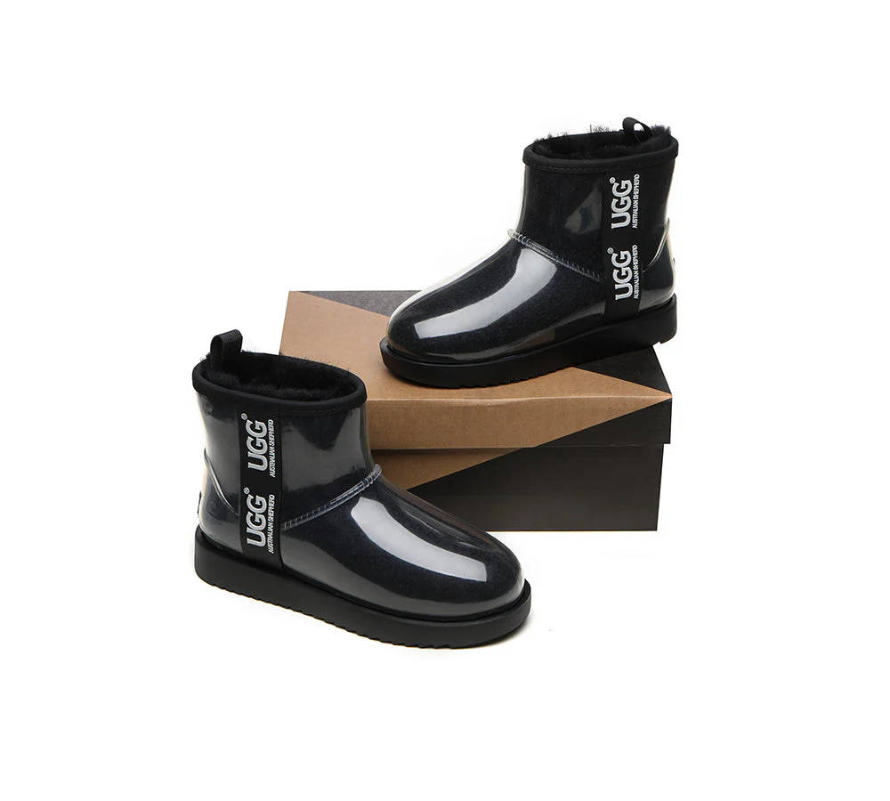 AUSTRALIAN SHEPHERD? UGG Boots Women Clear Waterproof Shearling Coated Classic