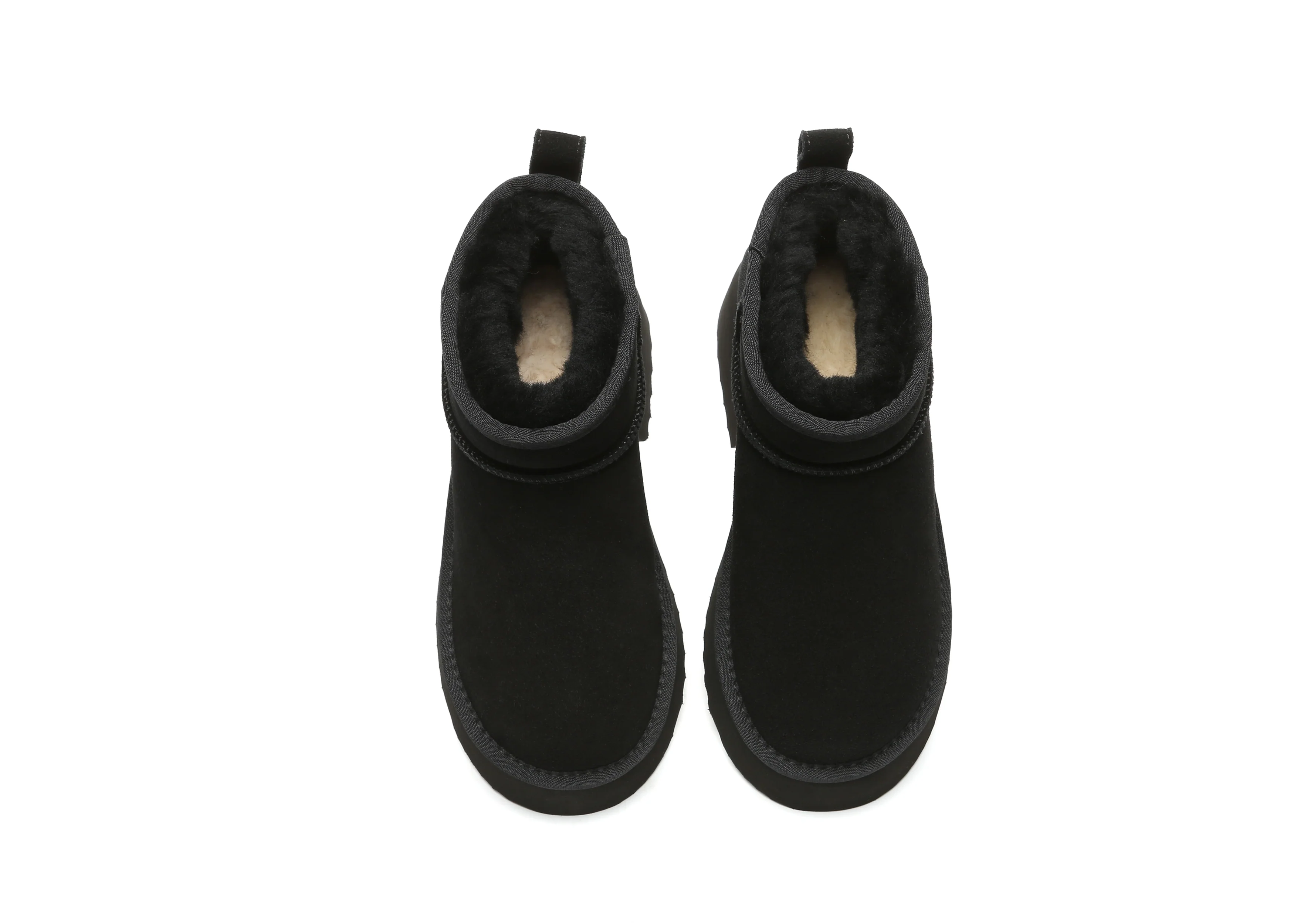 UGG EVERAU? UGG Boots Sheepskin Wool Ankle Chunky Platform Ariel