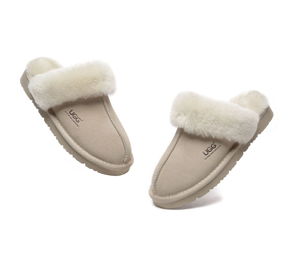 AUSTRALIAN SHEPHERD? UGG Slippers Premium Sheepskin Wool Muffin Special