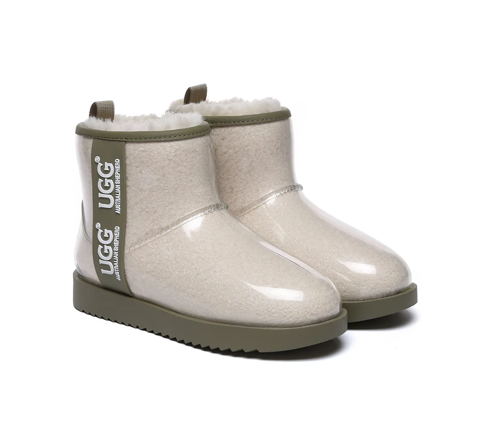 AUSTRALIAN SHEPHERD? UGG Boots Women Clear Waterproof Shearling Coated Classic