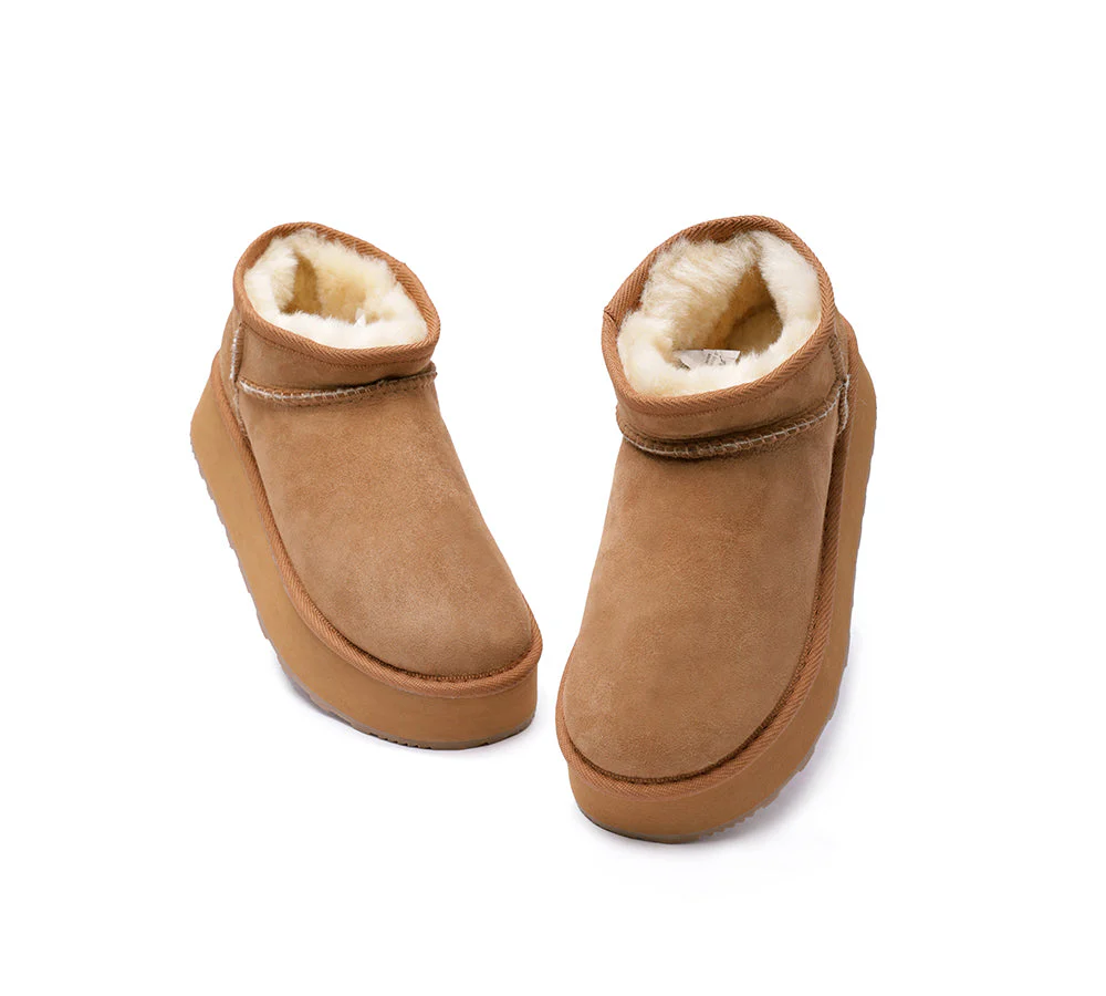 Urban UGG? UGG Boots Australian Made Sheepskin Wool Ankle Ultra Mini Platform