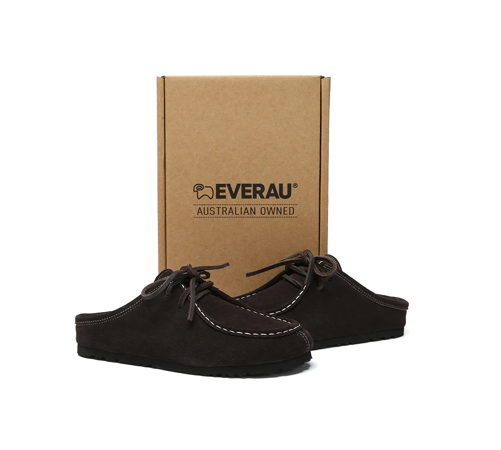 EVERAU? Slippers Suede Casual Slip On Yancy