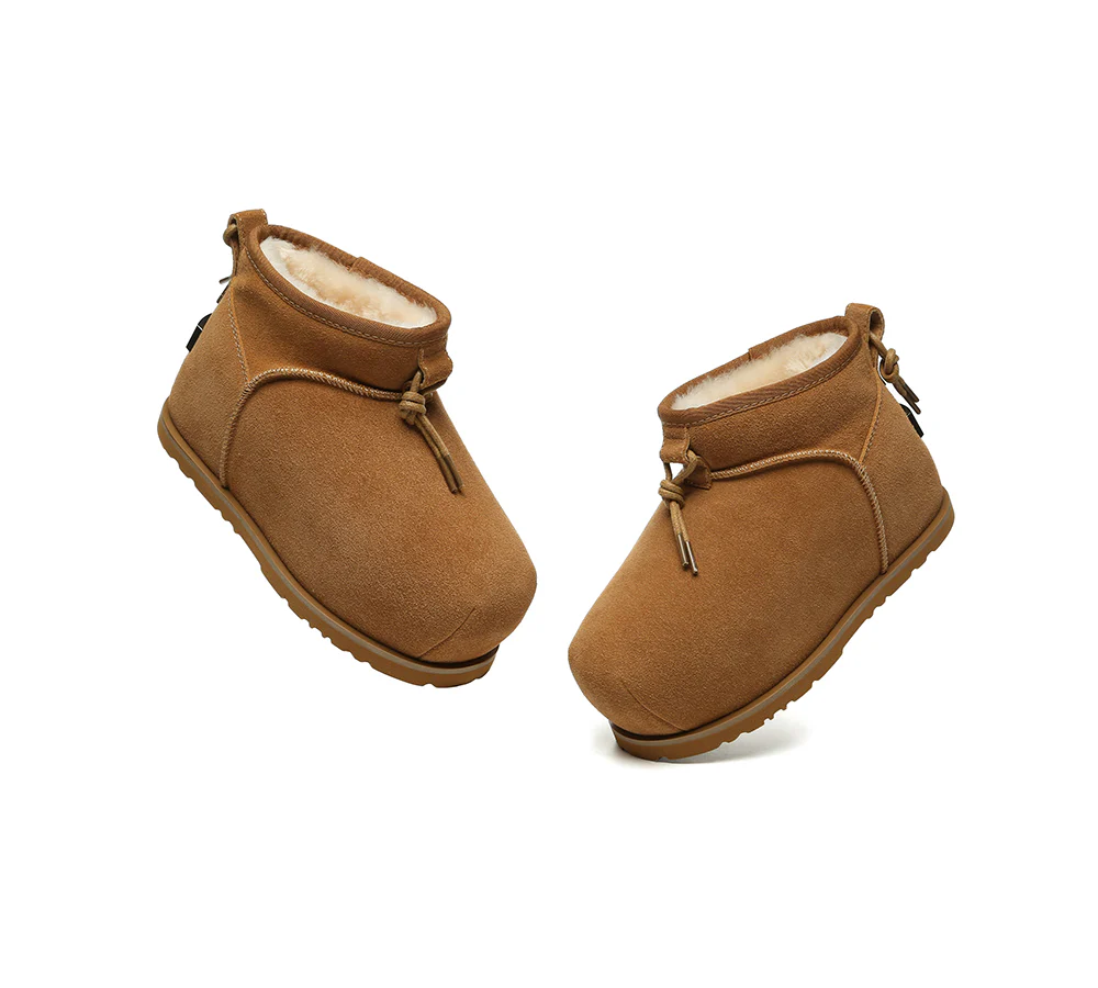 UGG EVERAU? UGG Boots Women Sheepskin Wool Mini Ankle Euro Loaf Palmer