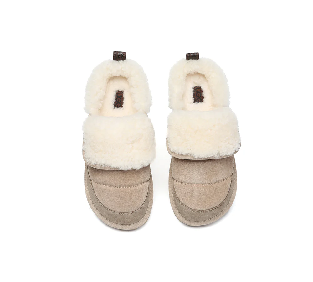 AUSTRALIAN SHEPHERD? UGG Slippers Sheepskin Wool Theia
