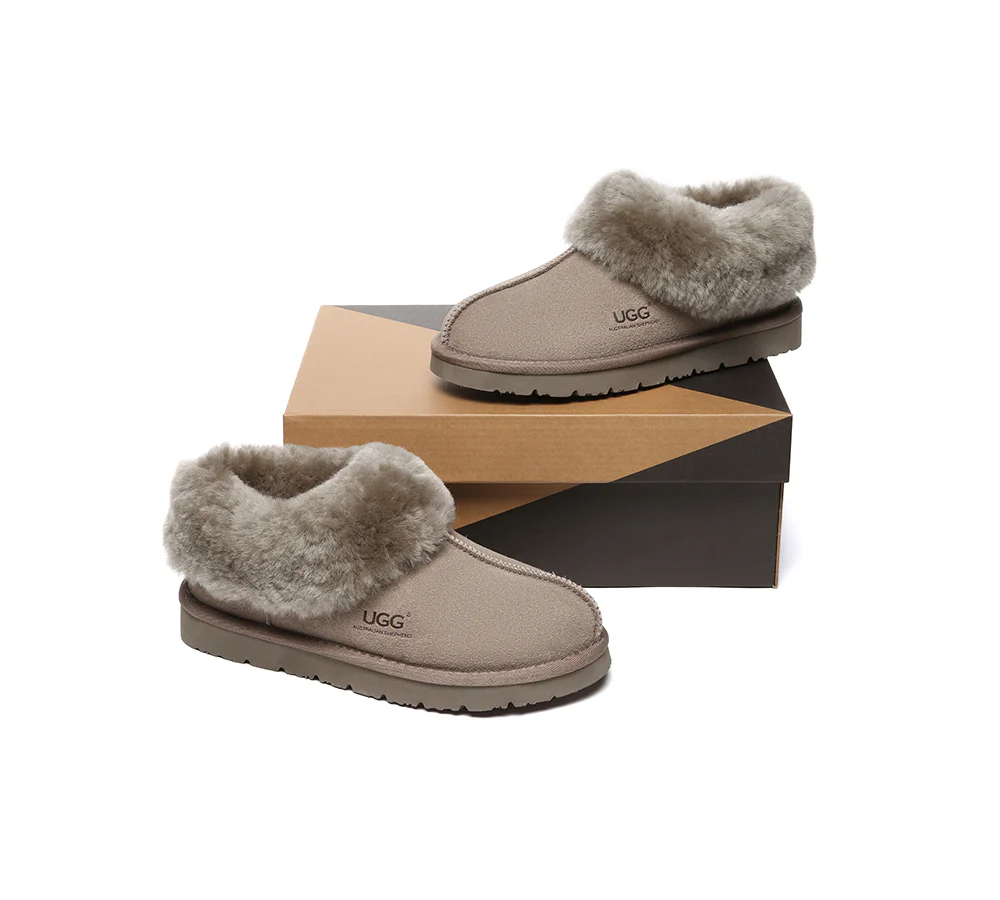 AUSTRALIAN SHEPHERD? UGG Slippers Sheepskin Wool Ankle Homey Special