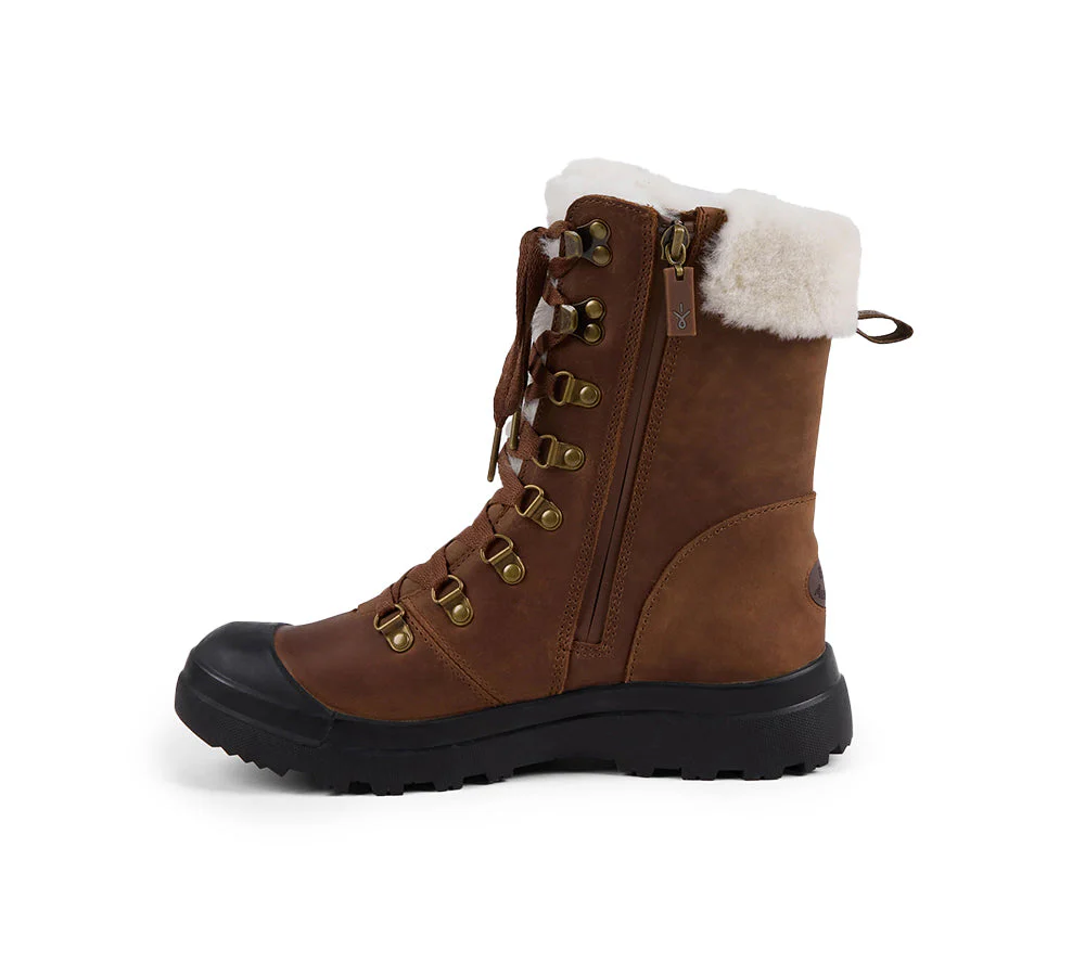 EMU? UGG Boots Australian Made Sheepskin Lined Waterproof Hiking Buller