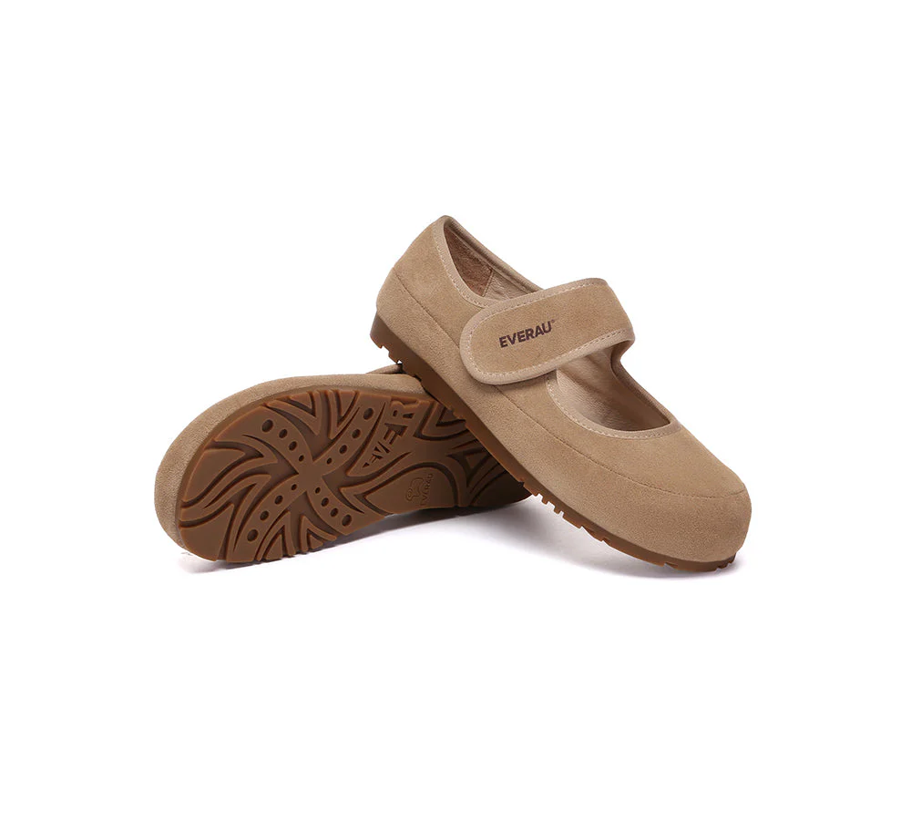 EVERAU? Women Slippers Adjustable Strap Mary Jane Malia
