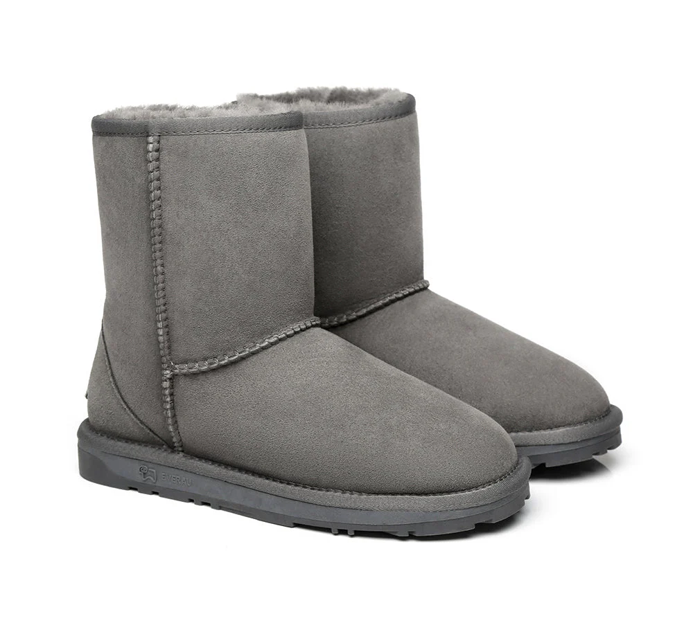 EVERAU? UGG Boots Premium Australian Sheepskin Wool Short Classic