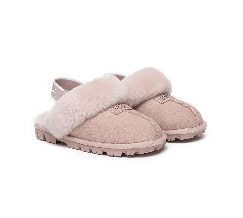 AUSTRALIAN SHEPHERD? 2-Way Style UGG Slippers Sheepskin Wool Removable Strap Slingback Suzie ll