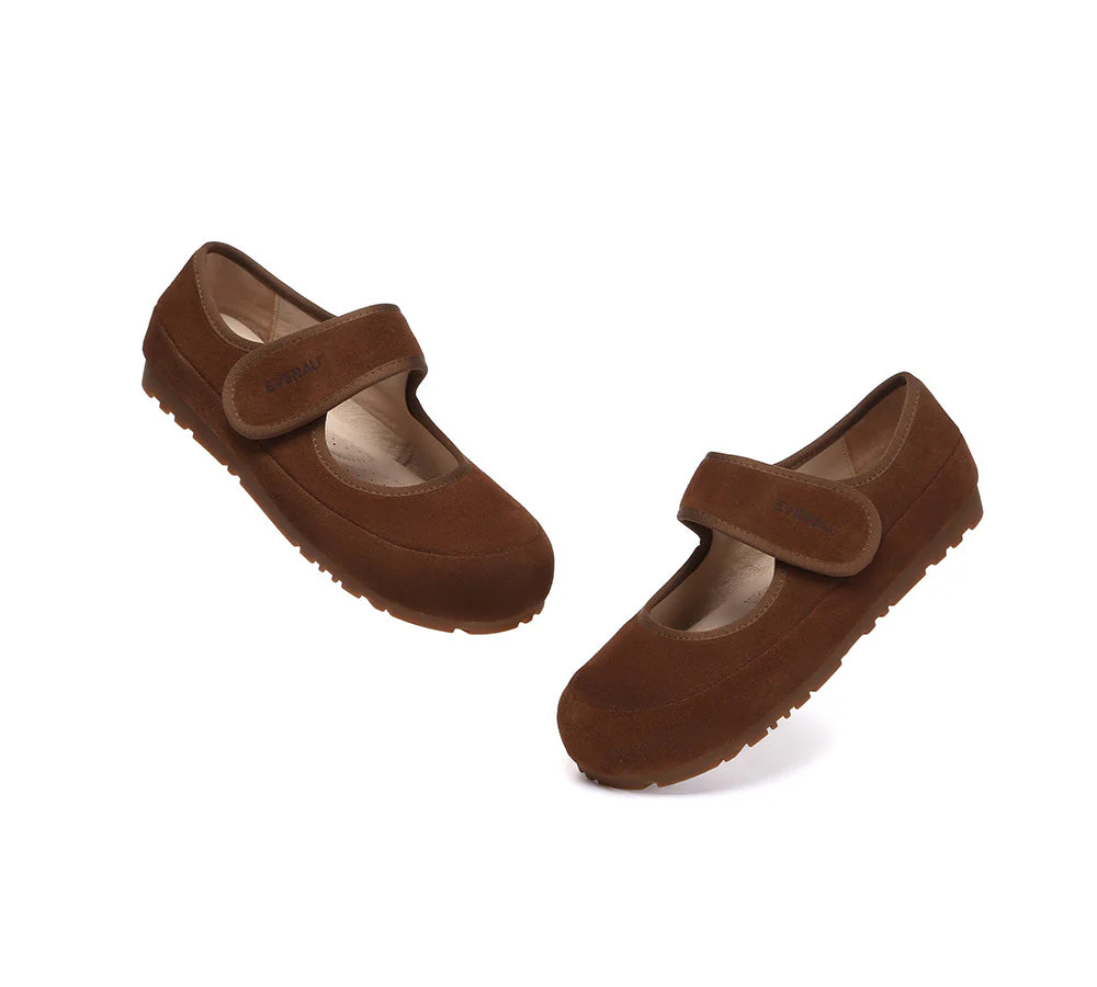 EVERAU? Women Slippers Adjustable Strap Mary Jane Malia