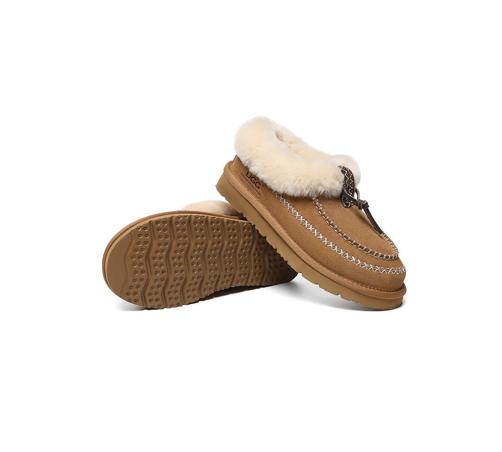 AUSTRALIAN SHEPHERD? UGG Slippers Sheepskin Wool Ankle Casual Draco Moccasins