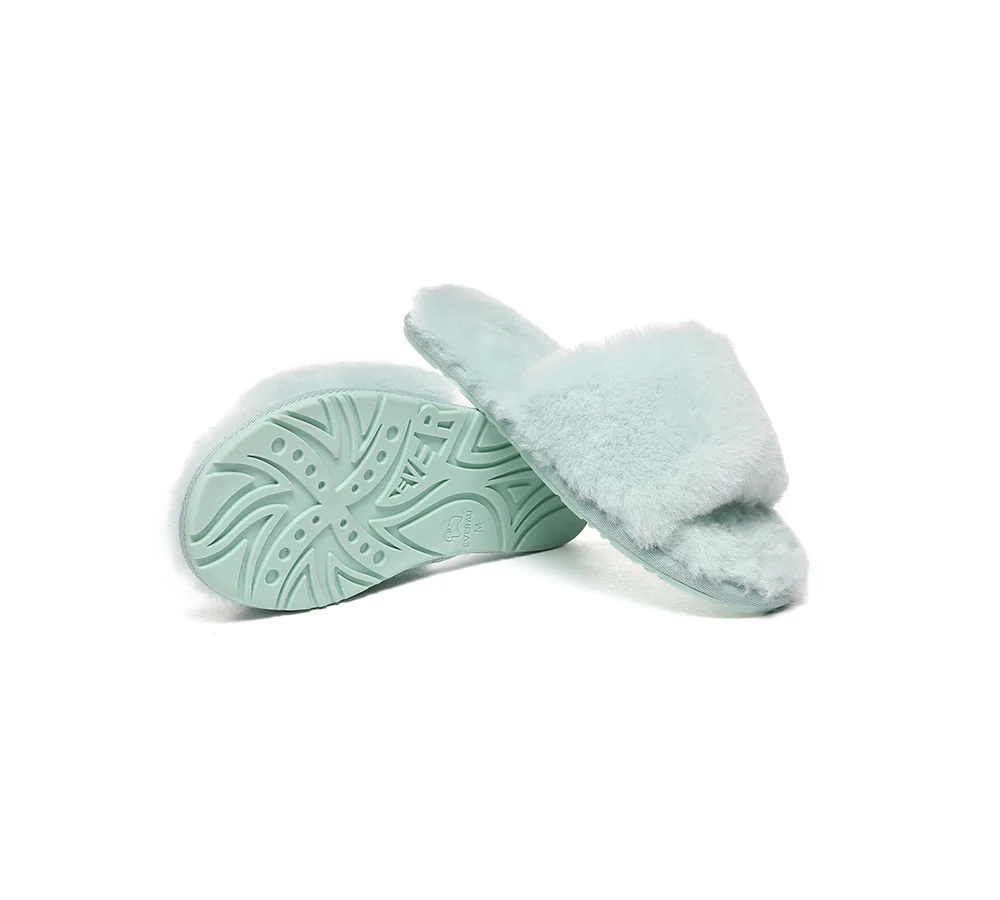 EVERAU? UGG Women Fluffy Slides Nala