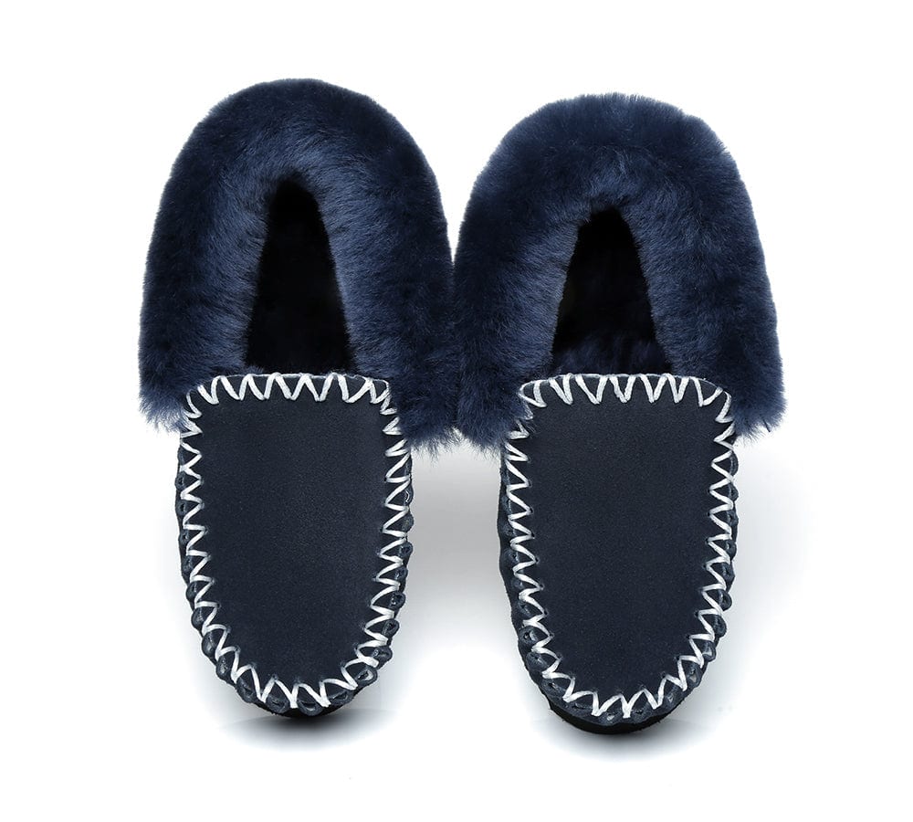 AUSTRALIAN SHEPHERD? UGG Slippers Sheepskin Wool Ankle Popo Moccasins