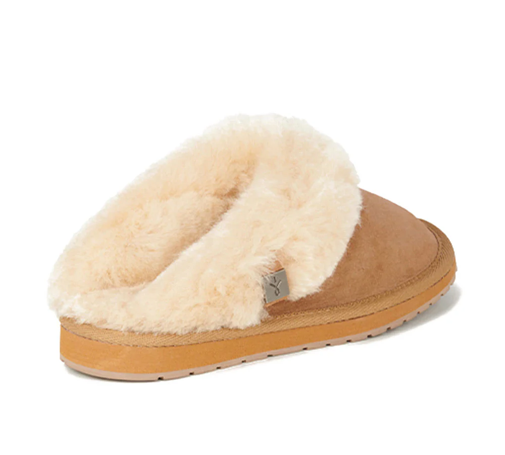 EMU? UGG Slippers Australian Made Sheepskin Wool Scuff Platinum Eden