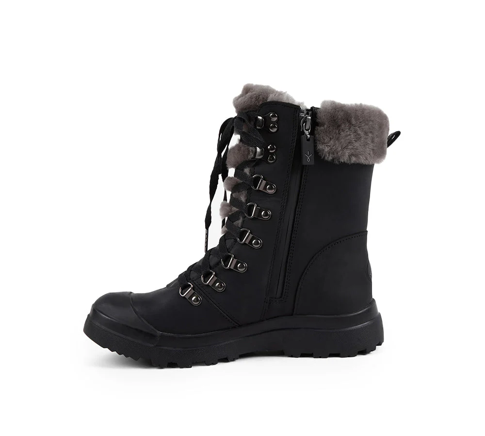 EMU? UGG Boots Australian Made Sheepskin Lined Waterproof Hiking Buller