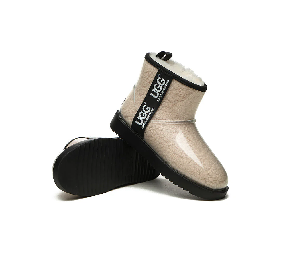 AUSTRALIAN SHEPHERD? UGG Boots Women Clear Waterproof Shearling Coated Classic