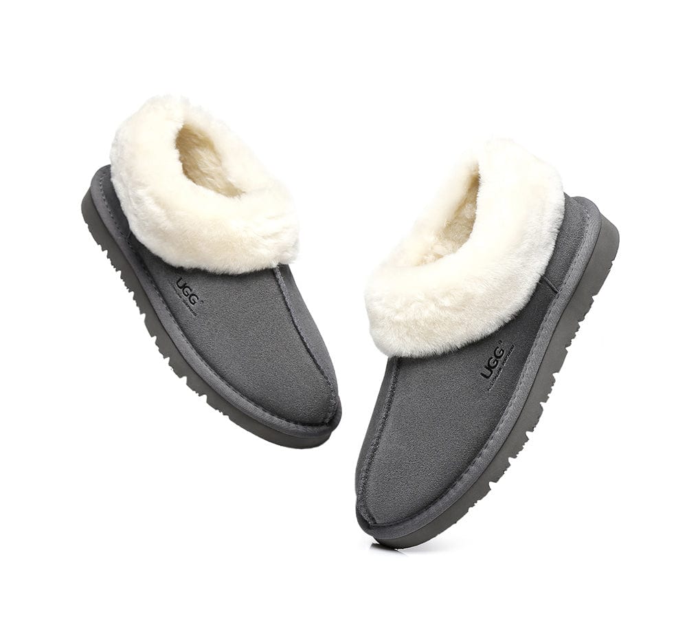 AUSTRALIAN SHEPHERD? UGG Slippers Sheepskin Wool Ankle Homey