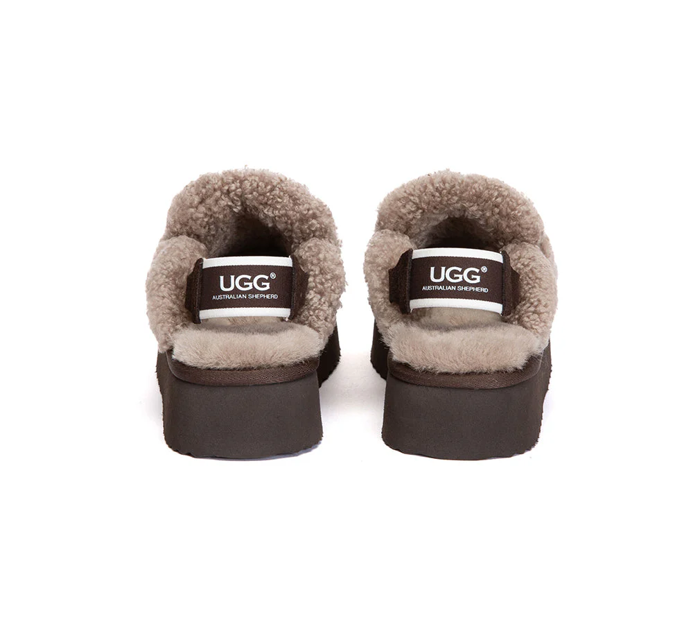 AUSTRALIAN SHEPHERD? UGG Slippers Women Removable Strap Slingback Platform Rilee