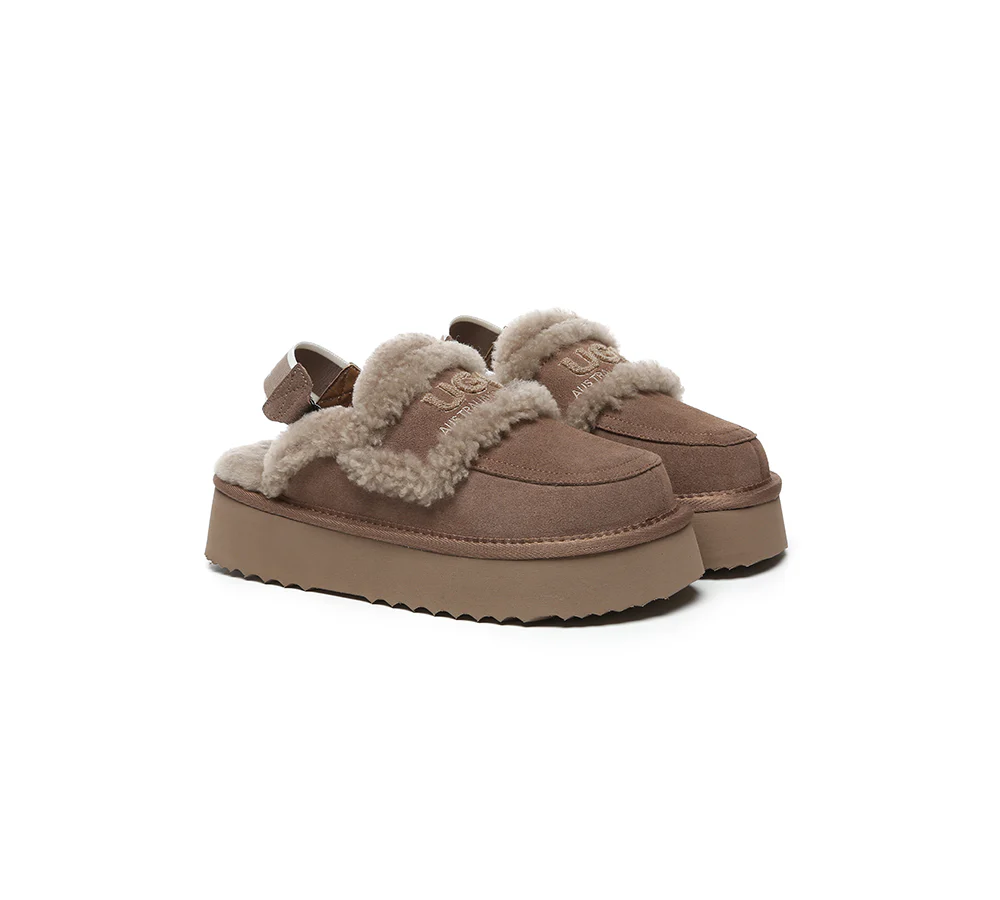 AUSTRALIAN SHEPHERD? UGG Slippers Women Removable Strap Slingback Platform Rilee