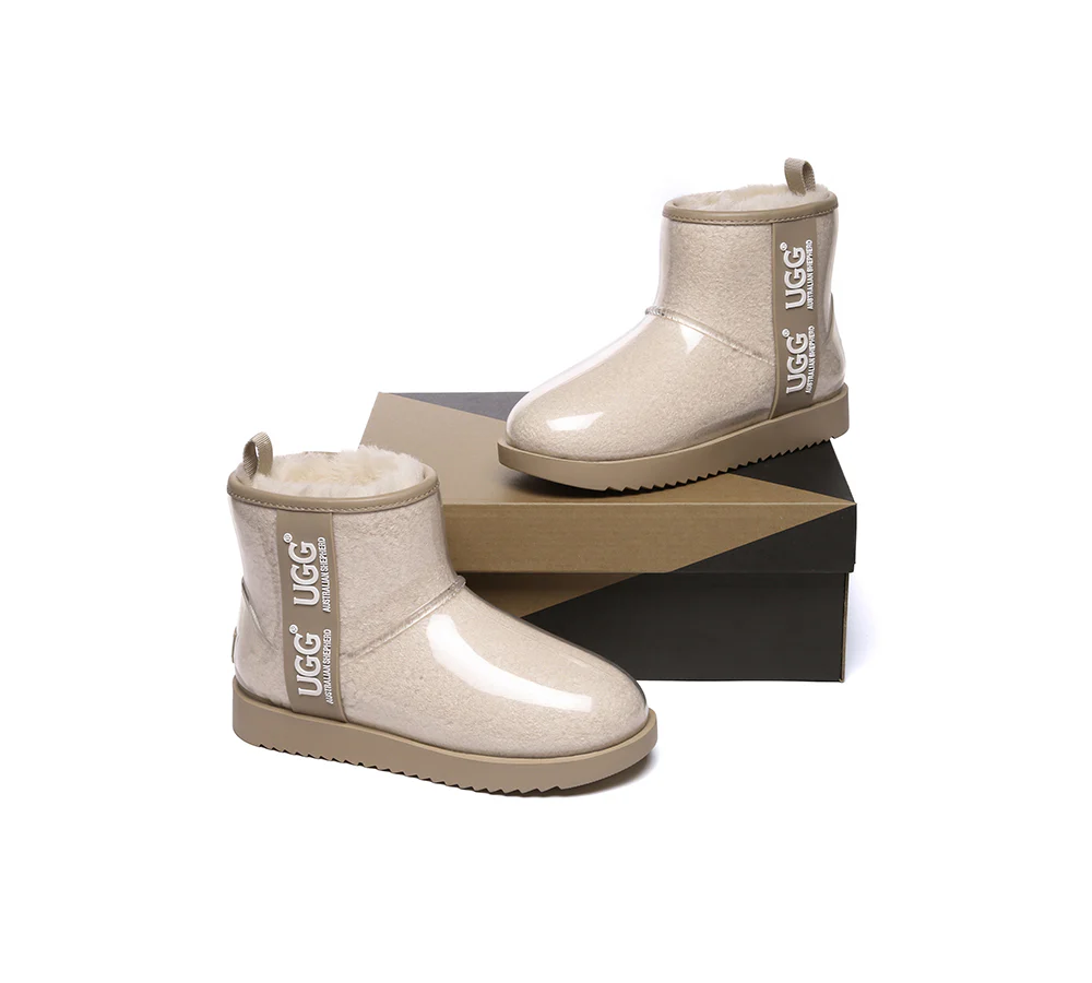 AUSTRALIAN SHEPHERD? UGG Boots Women Clear Waterproof Shearling Coated Classic