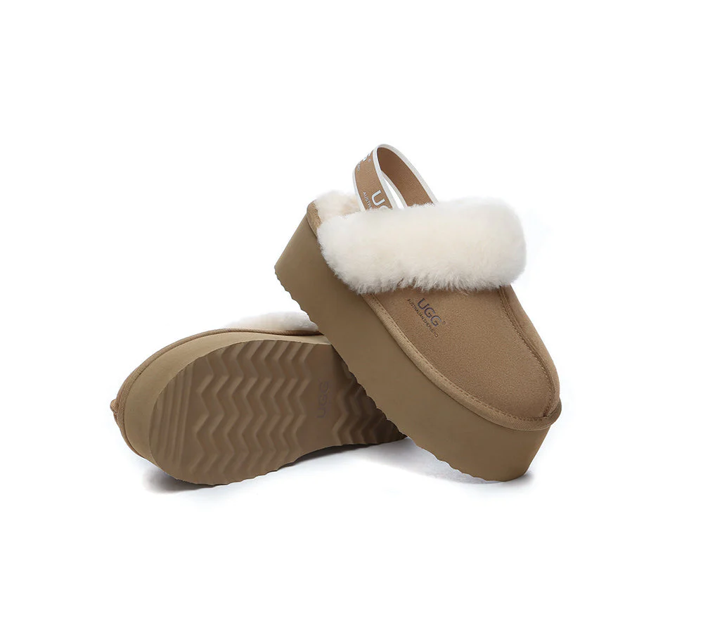 AUSTRALIAN SHEPHERD? UGG Slippers Women Slingback Platform Muffin Plus