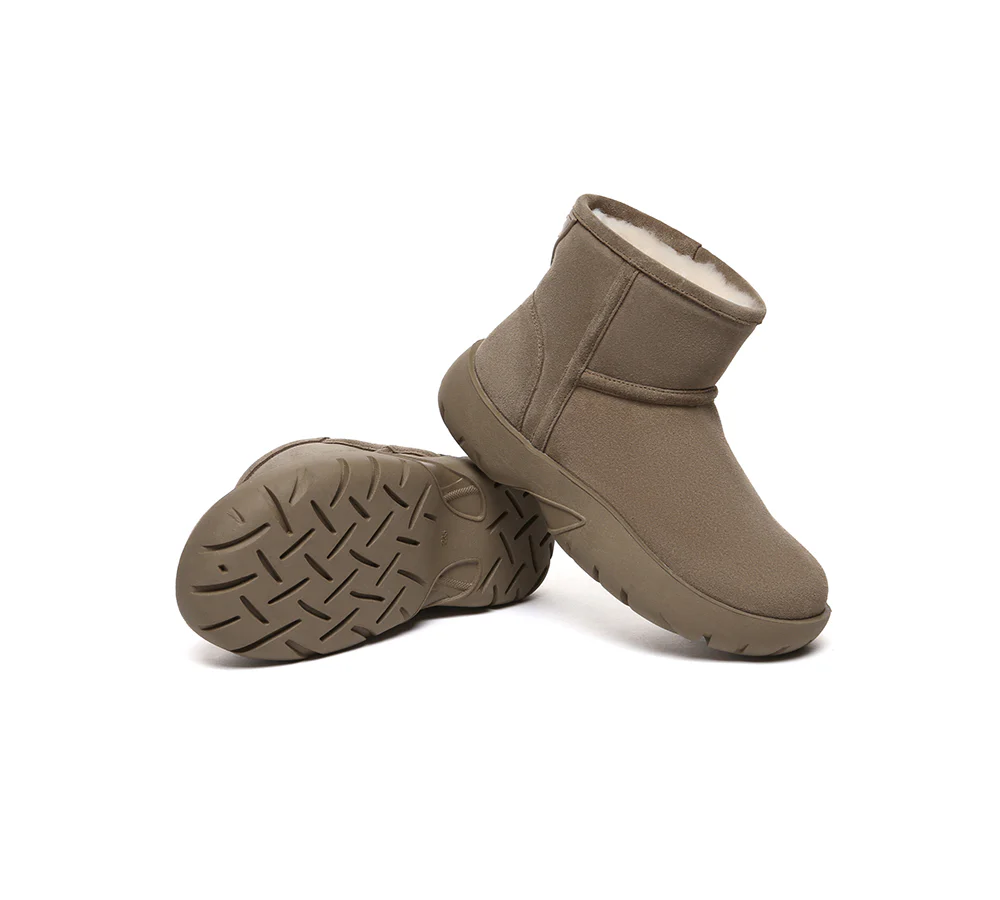 AUSTRALIAN SHEPHERD? UGG Boots Sheepskin Wool Ankle Chunky Mini Classic Salma