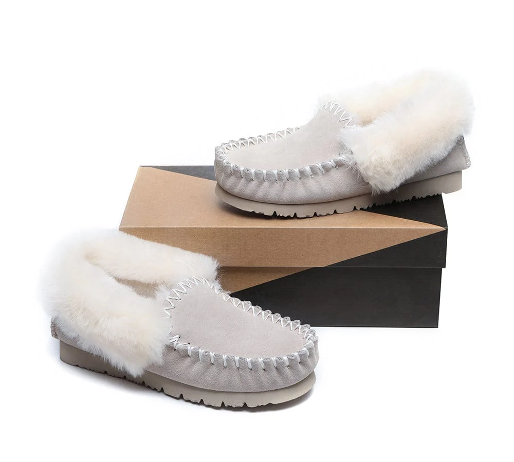 AUSTRALIAN SHEPHERD? UGG Slippers Sheepskin Wool Ankle Popo Moccasins