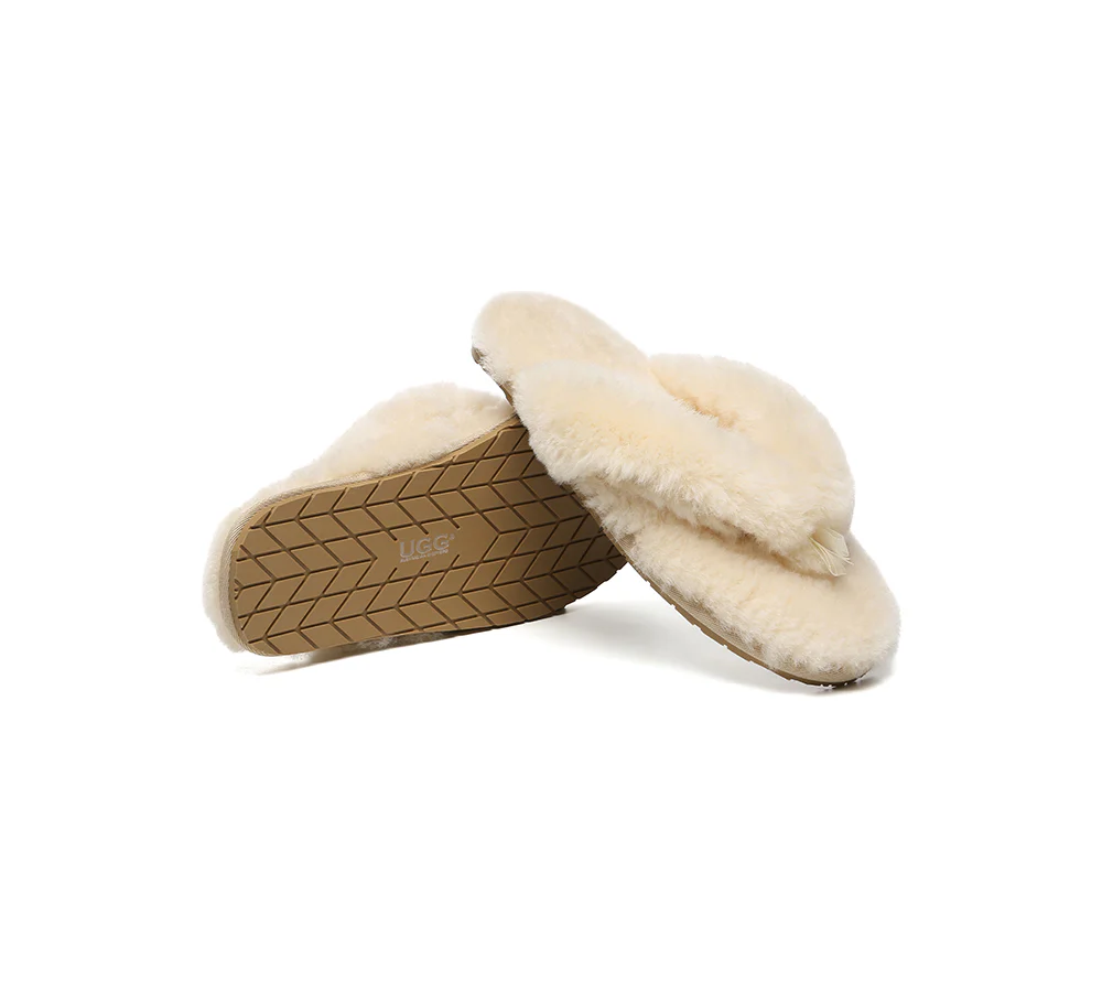 AUSTRALIAN SHEPHERD? UGG Thongs Women Fluffy Slides Farah
