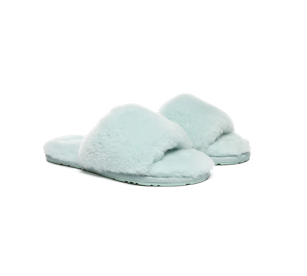 EVERAU? UGG Women Fluffy Slides Nala