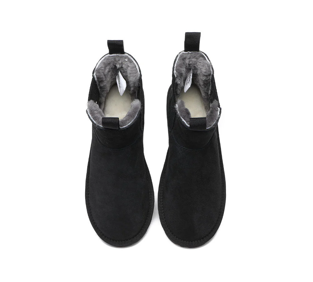 EVERAU? UGG Boots Women Sheepskin Wool Mini Guildford