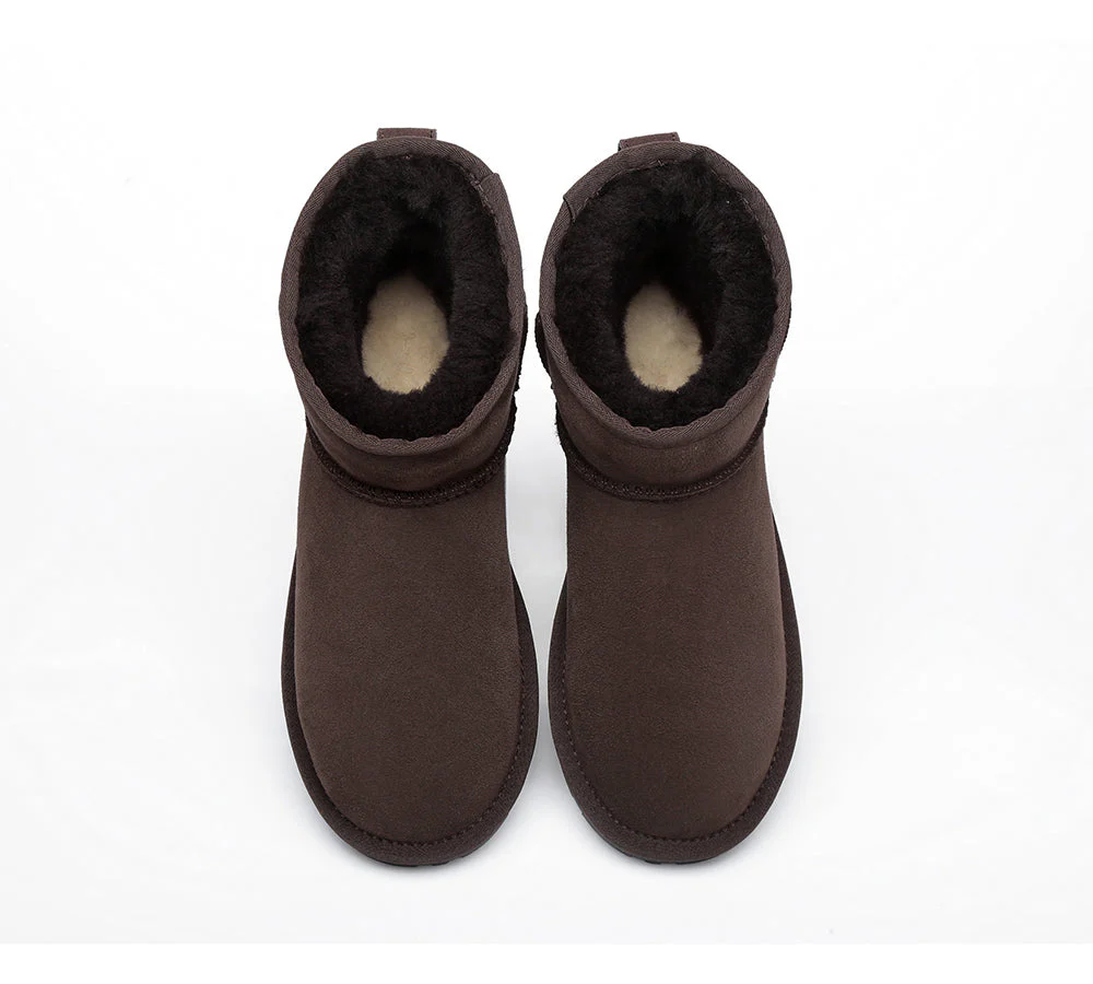 EVERAU? UGG Boots Sheepskin Wool Ankle Mini Classic