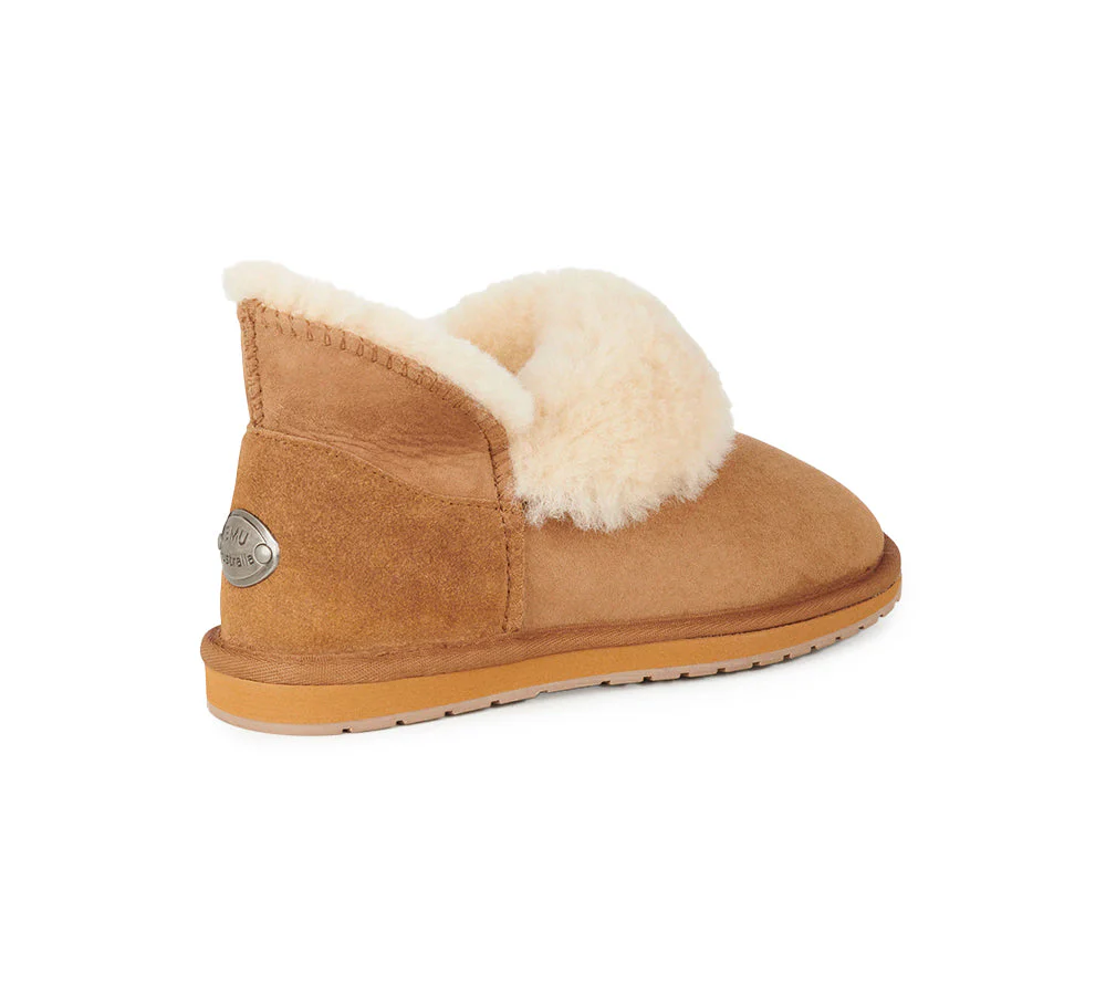 EMU? UGG Slippers Australian Made Sheepskin Wool Platinum Mintaro