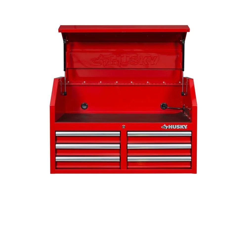 36 in. 12-Drawer Tool Chest and Cabinet combo in Gloss Red