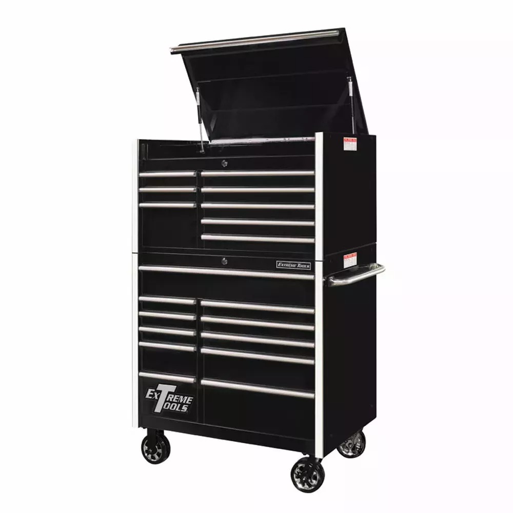 EXTREME TOOLS RX SERIES 41 19-DRAWER COMBO - BLACK