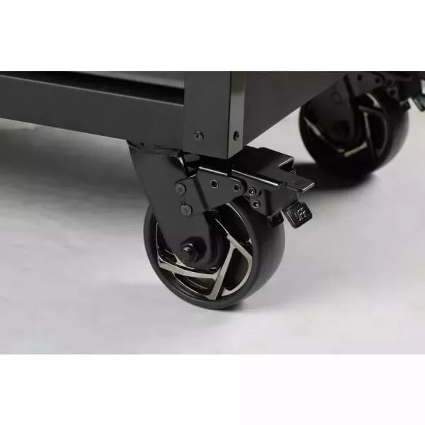 INDUSTRIAL 52 IN. W X 21.5 IN. D 9-DRAWER TOOL CHEST ROLLING CABINET IN MATTE BLACK