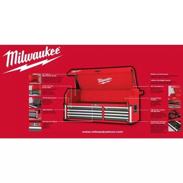 HIGH CAPACITY 56 IN. 8-DRAWER TOP CHEST