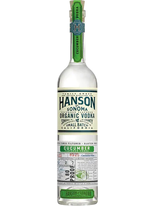 Hanson of Sonoma Organic Cucumber Vodka
