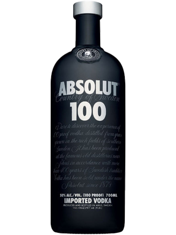 Absolut Black 100 Proof Vodka 1L