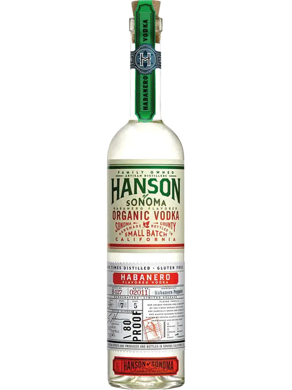 Hanson of Sonoma Organic Habanero Vodka