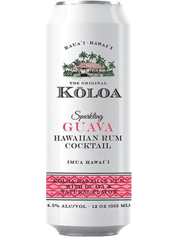 Koloa Sparkling Guava Hawaiian Rum Cocktail