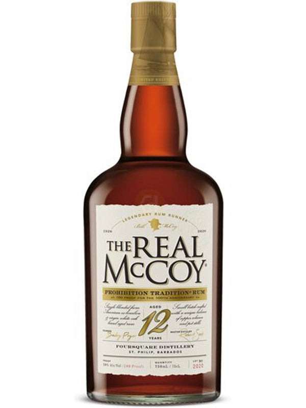 The Real McCoy 12 Year Old Prohibition Tradition Rum