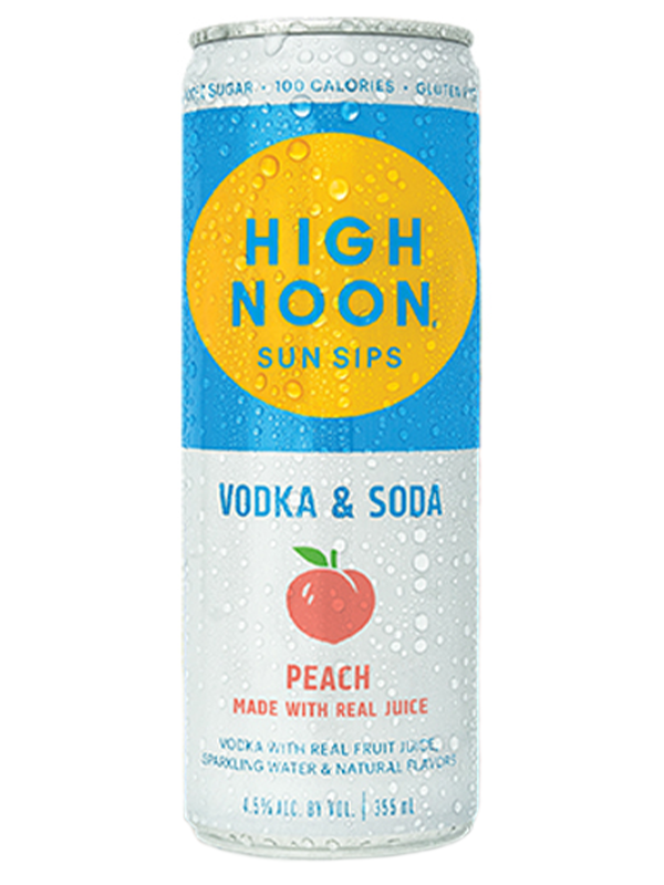 High Noon Peach Vodka & Soda